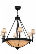 Meyda Black 157167 - 36"W Freya 6 LT Chandelier