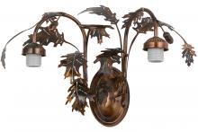 Meyda Black 157209 - 20"W Oak Leaf & Acorn 2 LT Wall Sconce Hardware