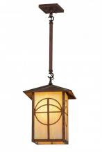 Meyda Black 157408 - 12"Sq Seneca Circle Cross Lantern Pendant