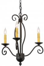 Meyda Black 157887 - 18"W Sienna 3 LT Chandelier