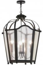 Meyda Black 158236 - 29"W Citadel 4 LT Pendant