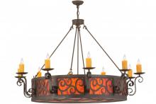 Meyda Black 158394 - 56"W Delano 10 LT Chandelier