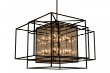 Meyda Black 158474 - 72"L Kitzi Box Oblong Pendant