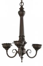 Meyda Black 158699 - 14"W Mahogany Bronze 3 LT Chandelier Hardware