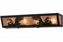 Meyda Black 158827 - 24"W Leaping Trout Vanity Light