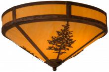 Meyda Black 158930 - 20"W Tamarack Flushmount