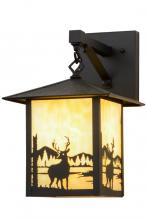 Meyda Black 159117 - 9"W Seneca Deer Creek Hanging Wall Sconce