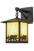 Meyda Black 159118 - 9"W Seneca Bear Creek Hanging Wall Sconce