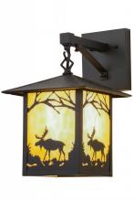 Meyda Black 159120 - 9"W Seneca Moose Creek Hanging Wall Sconce