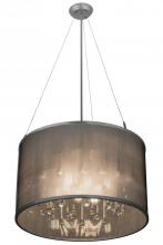 Meyda Black 159261 - 24"W Cilindro Shimmer Pendant