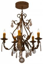 Meyda Black 159601 - 24"W French Elegance 5 LT Chandelier