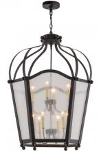 Meyda Black 159605 - 33"W Citadel 10 LT Pendant