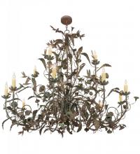 Meyda Black 159623 - 60"W Le Printemps 15 LT Chandelier