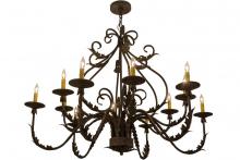 Meyda Black 160180 - 48"W French Elegance 12 LT Chandelier