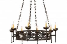 Meyda Black 160337 - 42"W Majella 8 LT Chandelier