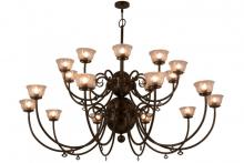 Meyda Black 160553 - 80" Wide Perennial 20 Light Chandelier