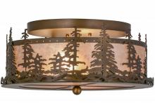 Meyda Black 160561 - 16"W Tall Pines Flushmount