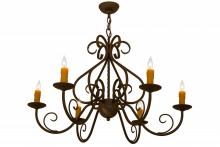 Meyda Black 160714 - 36"W Jenna 6 LT Chandelier