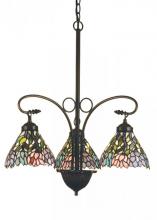 Meyda Black 16102 - 28"W Wisteria 3 LT Chandelier