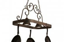 Meyda Black 161509 - 32"W Elana 2 LT Pot Rack