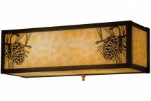 Meyda Black 161521 - 16"W Winter Pine Wall Sconce