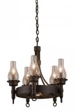 Meyda Black 161543 - 22" Wide Durango 5 Light Chandelier