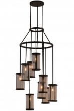 Meyda Black 161892 - 30" Wide Cartier 9 Light Chandelier