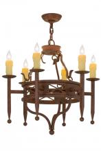 Meyda Black 161989 - 24"W Jasmine 6 LT Chandelier