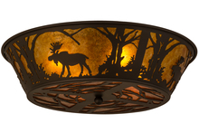 Meyda Black 162067 - 22"W Moose at Dawn Flushmount