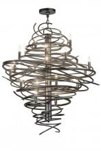 Meyda Black 162308 - 36"W Cyclone 18 LT Chandelier