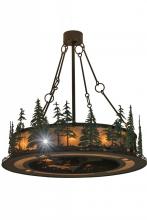 Meyda Black 162413 - 48"W Tall Pines Chandel-Air