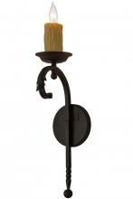 Meyda Black 162452 - 5" Wide Andorra Wall Sconce