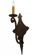 Meyda Black 162463 - 8" Wide Angelique Wall Sconce