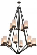 Meyda Black 162559 - 60"W Galen 12 LT Two Tier Chandelier