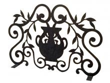 Meyda Black 162748 - 42" Wide Urn Fireplace Screen