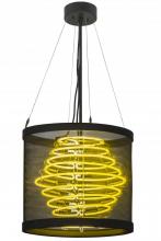 Meyda Black 162930 - 20" Wide Liquid Sunshine Pendant