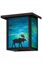 Meyda Black 163102 - 8"W Hyde Park Moose Wall Sconce