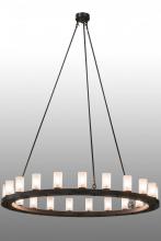 Meyda Black 163644 - 60" Wide Loxley 21 Light Chandelier