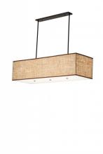 Meyda Black 163750 - 59"L Quadrato Lounge Oblong Pendant