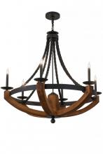 Meyda Black 164690 - 42" Wide Doyle 6 Light Chandelier