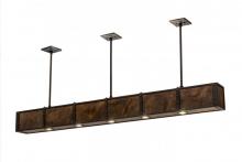 Meyda Black 165255 - 72" Long Giradeau Wood Beam Oblong Pendant