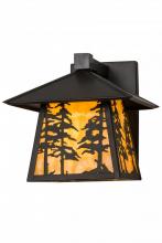 Meyda Black 165573 - 8"W Stillwater Tall Pines Hanging Wall Sconce