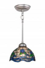 Meyda Black 165802 - 8"W Roseborder Mini Pendant