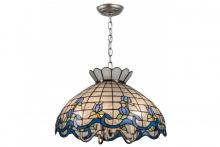 Meyda Black 165806 - 20"W Roseborder Pendant