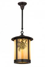 Meyda Black 166028 - 12"W Fulton Winter Pine Pendant