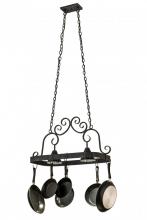 Meyda Black 166119 - 32" Long Elana 2 Light Pot Rack