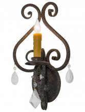 Meyda Black 166136 - 11"W Gia Wall Sconce