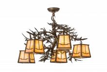 Meyda Black 166720 - 29" Wide Pine Branch Valley View 5 Light Chandelier