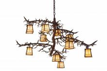 Meyda Black 166759 - 39"W Pine Branch Valley View 10 LT Chandelier