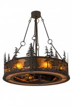 Meyda Black 166833 - 44" Wide Tall Pines Chandel-Air